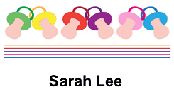 Baby Shower Place Card with Pacifiers