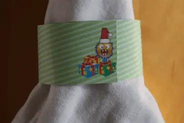 Christmas Presents Monster Napkin Ring