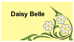 Floral Place Card with Daisy