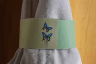 Green Butterfly Napkin Ring