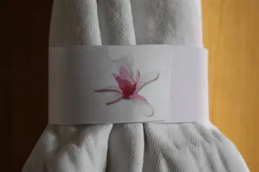 Pink Orchid Napkin Ring