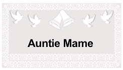 Wedding Place Card with Doves