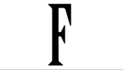 Monogram Place Card F
